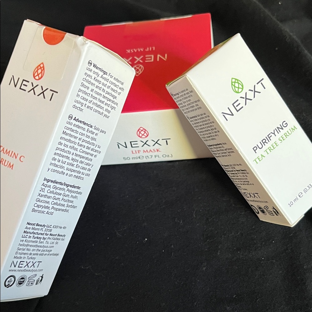 A set of three next products